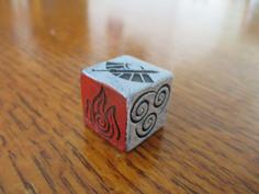 Avatar The Last Airbender 6-Sided Dice 3D Printer Model