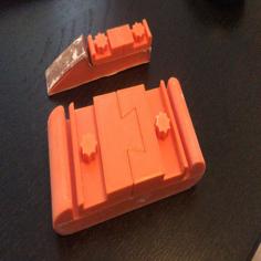 Customizable Sanding Stick / Block With Split Top Part 3D Printer Model