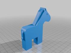 Simple Horse Toy 3D Printer Model