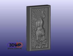 Hanoi Tiger Vietnam Wall Hanger (Bas Relief 3D Scan) 3D Printer Model