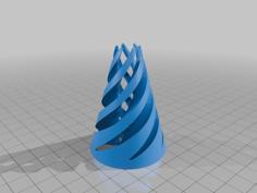 Fidget Spiral Cone – Separated 3D Printer Model