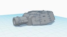 Leman Russ T34 Bull Dog Turret, 40k Mod 3D Printer Model