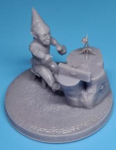 Old Bard In A Tavern Miniature (male Gnome) 3D Printer Model