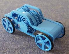 Windup Motor Car Toy 3D Printer Model