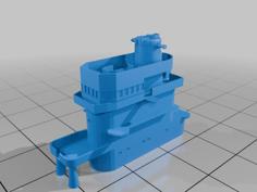 IJN Hiryu Island 3D Printer Model