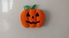 Pumpkin Fridge Magnet 3D Printer Model