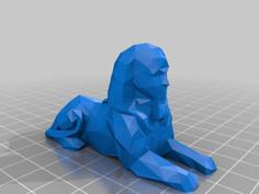 Low Poly Sphinx 3D Printer Model