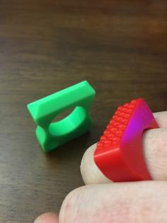 Simple Knuckle Duster Keychain/ring 3D Printer Model