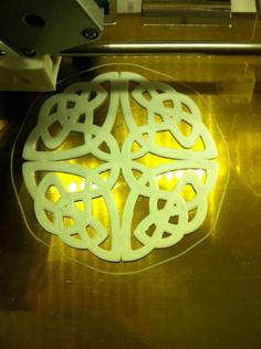 Celtic Roundel Stencil 3D Printer Model