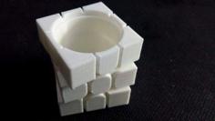 Rubixs Cube Pencil Holder 3D Printer Model