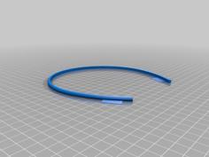 Customizable Hair Band 3D Printer Model