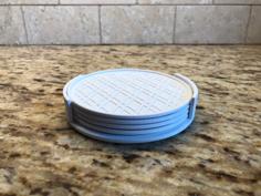 Etsy Style Coaster And Holder 3D Printer Model