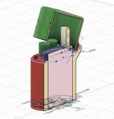 AVD Seed Vaporizer Case For Battery And Cartridge 3D Printer Model