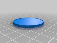 Blank Coin 40mm 3D Printer Model