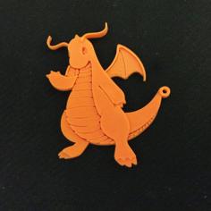 Dragonite Key Chain 3D Printer Model