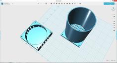 Fan-Forced Beverage Cooler 3D Printer Model