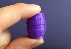 Mini Wooden Barrel 3D Printer Model