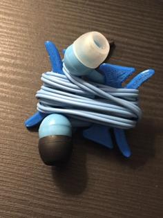 Simple And Compact Earphone Holder 3D Printer Model