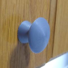 Cabinet And Drawer Pull Knob With Drill Jig 3D Printer Model