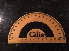 Protractor And Metric Ruler 3D Printer Model