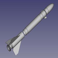 Modular Flyable Model Rocket 3D Printer Model