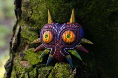 Majoras Mask HD Model With Woodgrain 3D Printer Model