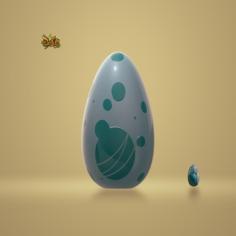 Egg Dofus Turquoise / Oeuf Dofus Turquoise 3D Printer Model