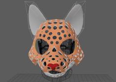 Fursuit- Or Puppet-head Base – Version 55 – Tooncat 3D Printer Model