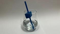 Ice Cube Straw V1 3D Printer Model