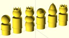 Fisher Price ‘Little People’ #chess Set 3D Printer Model