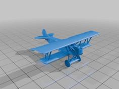 Fokker DVII (1/144) 3D Printer Model