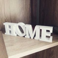 Letter Home 3D Printer Model