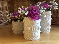 Heartbeat Vases 3D Printer Model