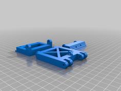 SCX10 Snow Plow Mount 3D Printer Model