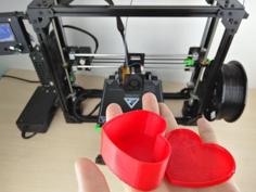 Heart Box With Cover 3D Printer Model