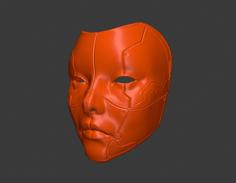 Geisha Japanese Mask 3D Printer Model