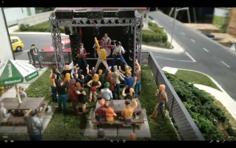 Ho Scale – Concert Stage 3D Printer Model