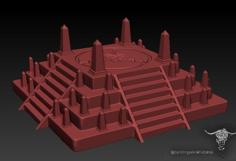 (fixed) Chaos Dwarfs/ Abysmal Dwarfs Ziggurat In 10mm And 28mm Also For Other Races 3D Printer Model