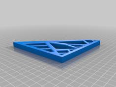 Topology Geometric Shelf Bracket 3D Printer Model