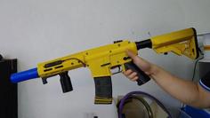 AR15 RUBBER BAND GUN (MLOK, AR15 Parts Compatible) 3D Printer Model