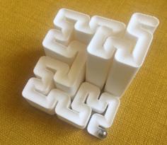 Hilbert Curve Marble Run 3D Printer Model