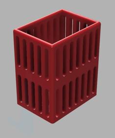 Rectangular Pen Pot 3D Printer Model