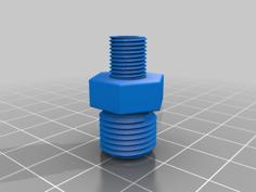 1/4 BSP To Schrader Adapter 3D Printer Model