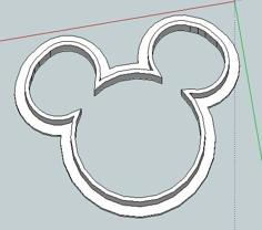 Cartoon Mouse Cookie Cutter 3D Printer Model