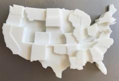 United States By STDs (2016) 3D Printer Model