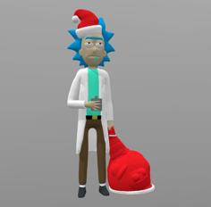 Santa Rick – Ho Ho Ho . . . And A Bottle Of Rum! V2 3D Printer Model