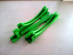 Scissor Mechanism Spool Holder With Clip 3D Printer Model