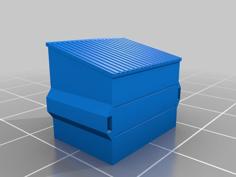 4 Yard Dumpster – 15mm Scale 3D Printer Model