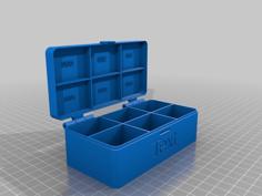 Customizable Hinged Box V2 3D Printer Model