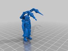 28mm Techno Cultist With Manipulators 3D Printer Model